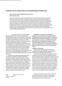 Predicción de la Cooperación en Ortodoncia: Estudio Científico