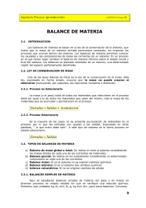 Balance de Materia en Procesos Agroindustriales