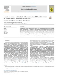Risk Assessment Model for Oil & Gas Industry Safety Risks