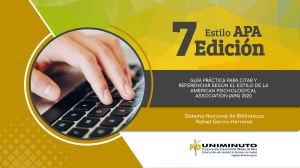 Guía APA 7ma Edición: Citar y Referenciar Correctamente