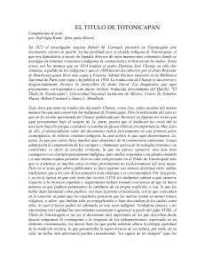 Título de Totonicapán: Cosmovisión Indígena y Cristianismo