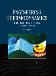 Engineering Thermodynamics Textbook: SI Units, 3rd Edition