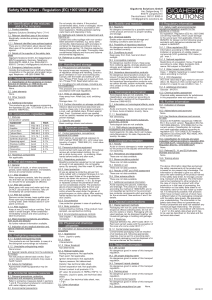 Gigahertz Shielding Paint CFA40 Safety Data Sheet