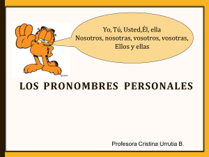 Pronombres Personales en Español: Yo, Tú, Él, Ella