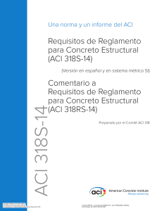 ACI 318S-14: Requisitos de Reglamento para Hormig&oacute;n Estructural (Espa&ntilde;ol)