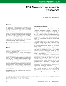 Tics, Gilles de la Tourette: Diagn&oacute;stico y Tratamiento