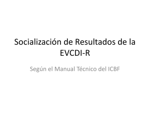 Socializaci&oacute;n EVCDI-R: Desarrollo Infantil (ICBF)