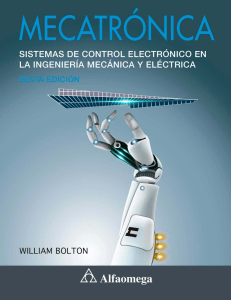 Mecatr&oacute;nica: Sistemas de Control Electr&oacute;nico - William Bolton