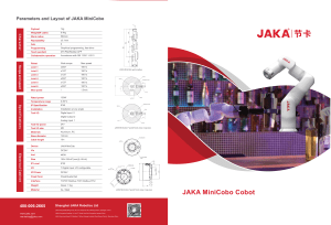 JAKA MiniCobo Cobot Datasheet: Specs & Features