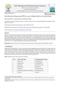 FTIR Drug ID in Illegal Abortion: Forensic Study