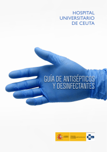 Guía de Antisépticos y Desinfectantes - Hospital Universitario de Ceuta