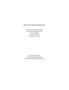 Sirens in Art, Music, and Literature: A Comparative Analysis