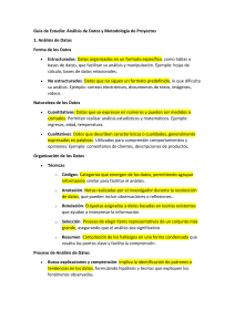 Análisis de Datos y Metodología de Proyectos - Guía