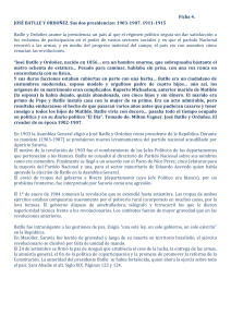 Jos&eacute; Batlle y Ord&oacute;&ntilde;ez: Presidencias y Reformas en Uruguay