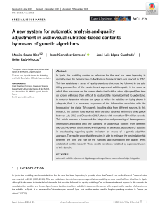 A new system for automatic analysis and quality