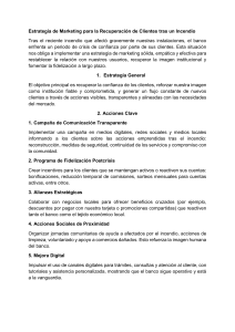 Estrategia de Marketing para Recuperaci&oacute;n de Clientes Tras Incendio