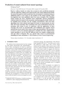 Sound Radiation Prediction from Tunnel Openings