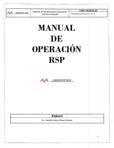 Manual de Operaci&oacute;n de Recipientes a Presi&oacute;n