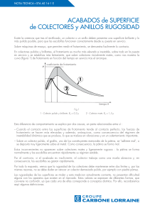 Acabados Superficiales de Colectores y Anillos: Rugosidad