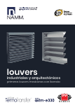 Louvers Industriales y Arquitect&oacute;nicos NAMM: Cat&aacute;logo T&eacute;cnico