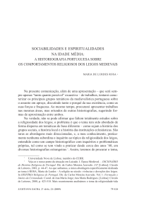 Sociabilidades e Espiritualidades na Idade M&eacute;dia