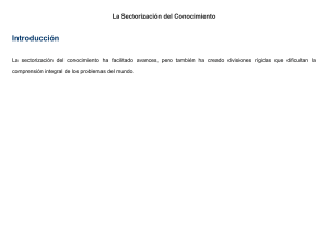 Sectorizaci&oacute;n del Conocimiento: Retos y Soluciones