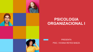 Psicolog&iacute;a Organizacional: Introducci&oacute;n y Conceptos Clave