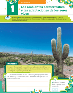 Ambientes Aeroterrestres y Adaptaciones: Libro de Texto