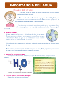Importancia del Agua: Composici&oacute;n, Estados y Ciclo H&iacute;drico