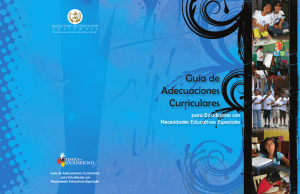 Gu&iacute;a de Adecuaciones Curriculares para Educaci&oacute;n Especial