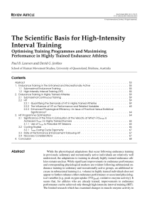High-Intensity Interval Training: Optimizing Endurance Performance