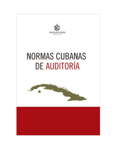 Normas Cubanas de Auditor&iacute;a: Principios y Procesos