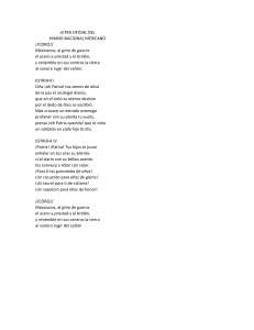 Himno Nacional Mexicano: Letra Oficial