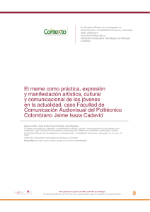 Memes, Juventud y Comunicaci&oacute;n: Un Estudio Colombiano