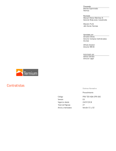 Procedimiento para Contratistas Ternium México