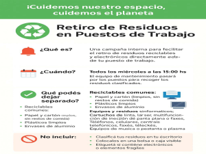 Campaña de Reciclaje en el Trabajo: ¡Cuidemos el Planeta!