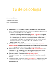 Tarea de Psicología: Etapas del Desarrollo Cognitivo de Piaget