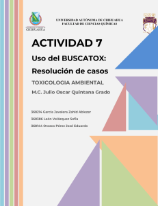 Toxicología Ambiental: Resolución de Casos con BUSCATOX
