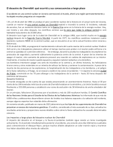 Desastre de Chern&oacute;bil: Causas y Consecuencias a Largo Plazo