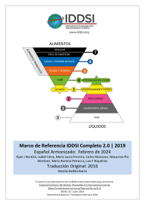 IDDSI Framework: Dysphagia Diet Standardization (Spanish)