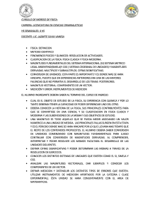 Programa F&iacute;sica Criminal&iacute;stica: Temario, Objetivos y Unidades