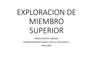 Exploraci&oacute;n del Miembro Superior: Gu&iacute;a Semiolog&iacute;a