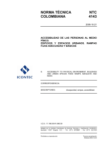 NTC 4143: Rampas Fijas Accesibles en Colombia