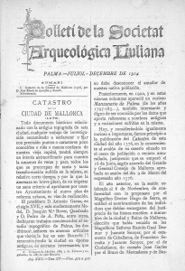 Catastro de Mallorca (1576) - Art&iacute;culo Arqueol&oacute;gico