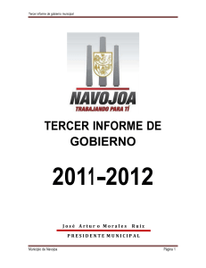 Informe de Gobierno Municipal Navojoa 2011-2012