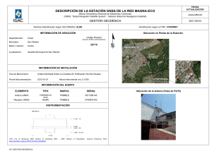 Descripción Estación GNSS ALBE - Red MAGNA-ECO
