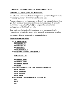 Competencia de Matem&aacute;ticas para Estudiantes de Primaria