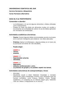 Gu&iacute;a de Trofoterapia: Dietas y Nutrici&oacute;n Inteligente