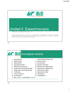 Espectroscop&iacute;a: Teor&iacute;a y T&eacute;cnicas UV-Vis e IR