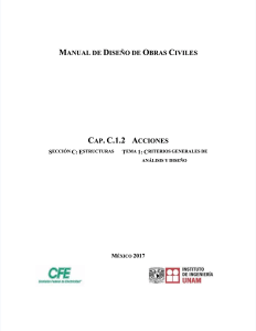 Manual de Diseño de Obras Civiles: Acciones en Estructuras